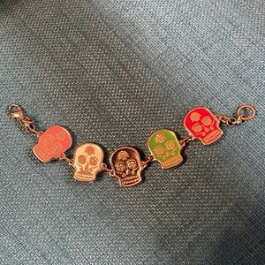 Día de los muertos skull bracelet dead skulls jewelry